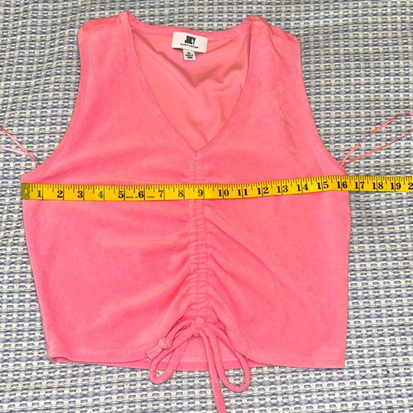 Juicy by Juicy Couture Pink Terrycloth V-Nevk Tank - Picture 5 of 5